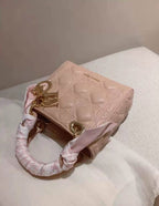 Pink Quilted Mini Backpack
