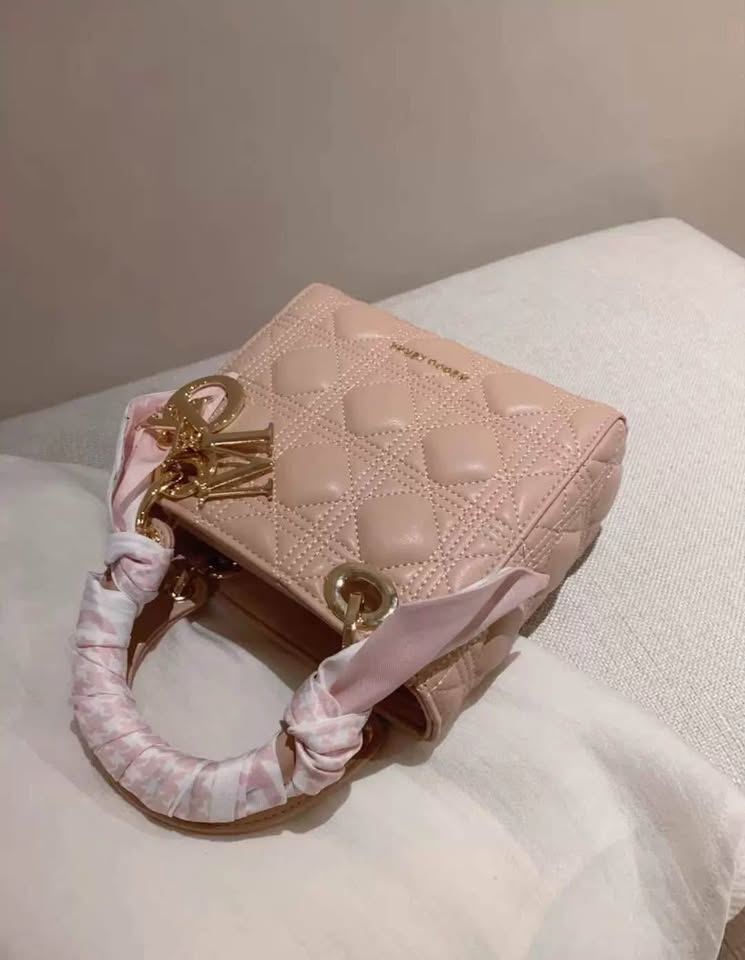 Pink Quilted Mini Backpack
