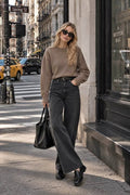 Taupe 100% Cashmere Sweater