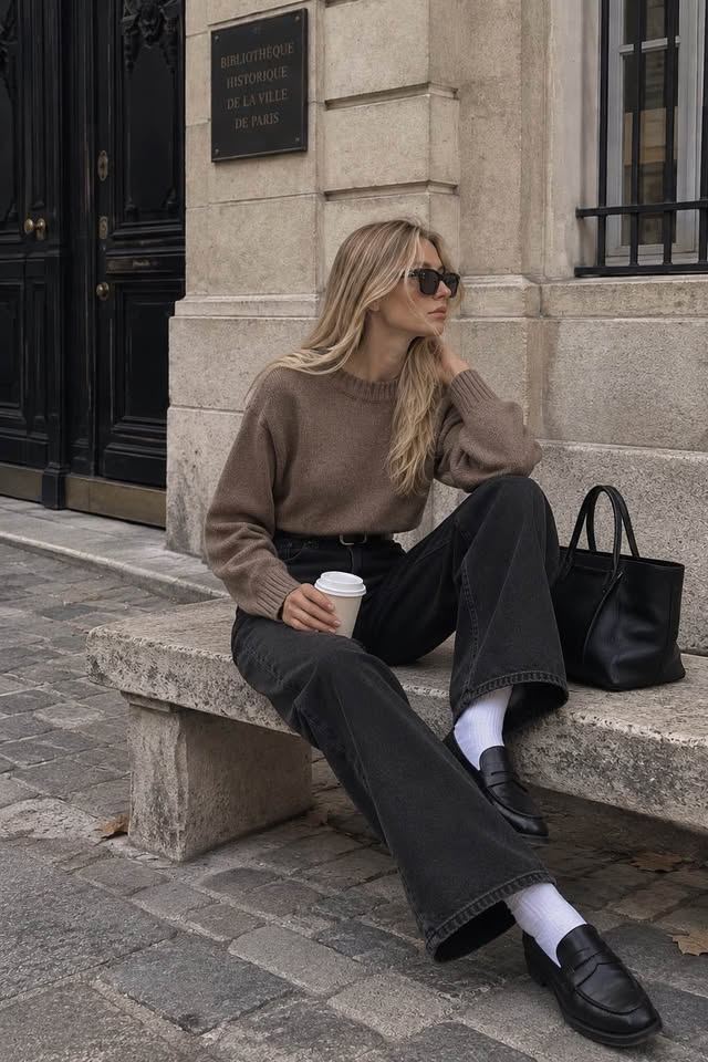 Taupe 100% Cashmere Sweater