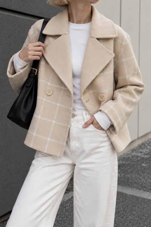 Beige Cashmere-Wool Jacket