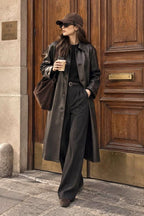 Black Sheep Leather Long Coat