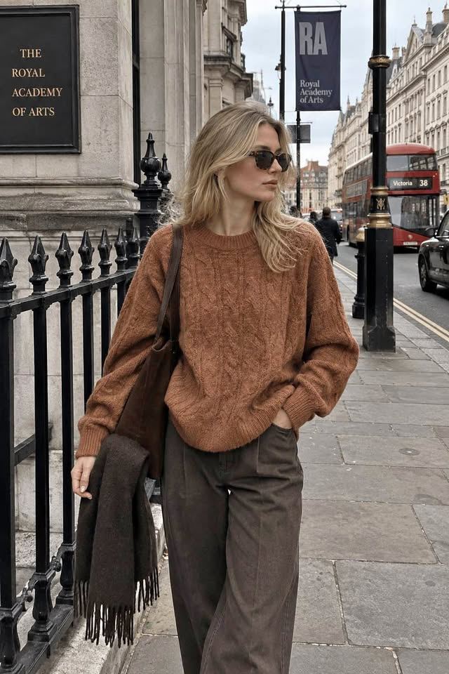 Caramel 100% Wool Sweater