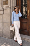 Baby Blue Knit Cardigan