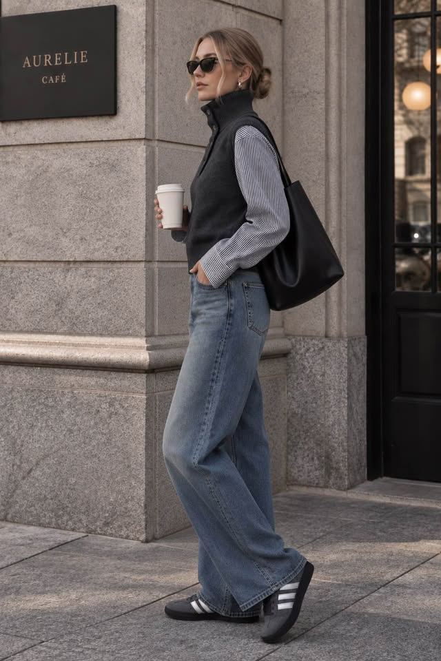Grey 2-in-1 Layered Wool-Blend Shirt