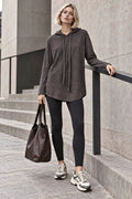 Charcoal Knit Hoodie
