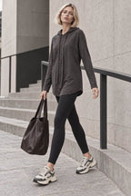 Charcoal Knit Hoodie