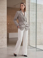Grey Belted Blazer